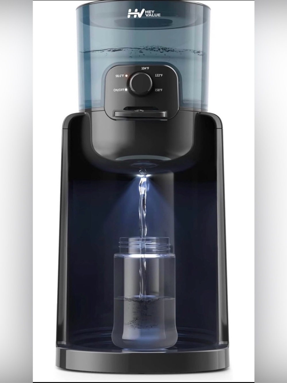 Black Water Dispenser for Bottles and Cups
